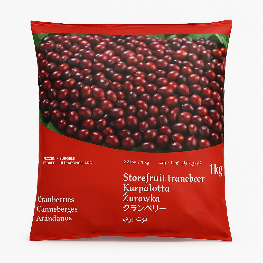 توت بري مجمد (Frozen Cranberries) - 1 كيلو