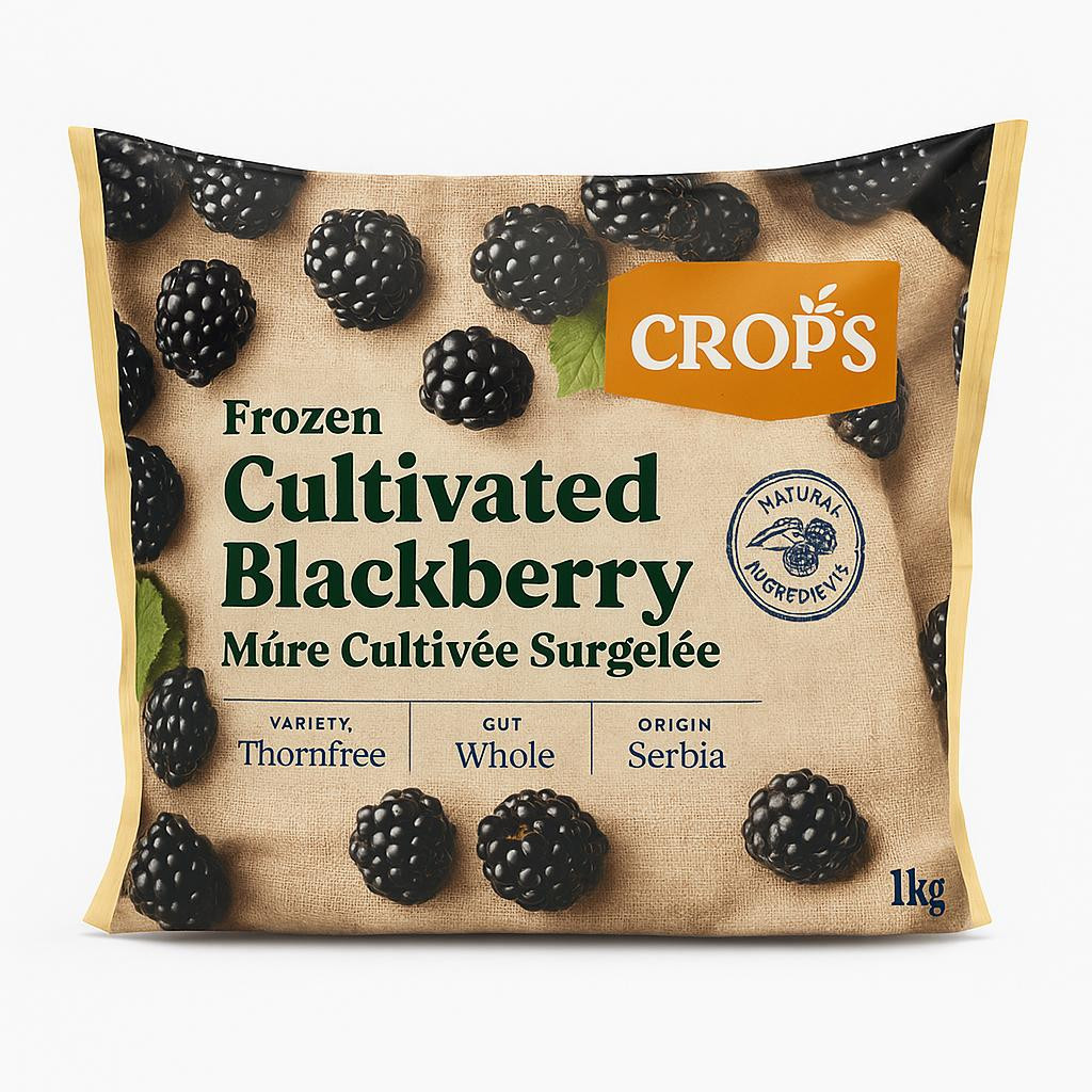 توت أسود مجمد (Frozen Cultivated Blackberry) - 1 كيلو