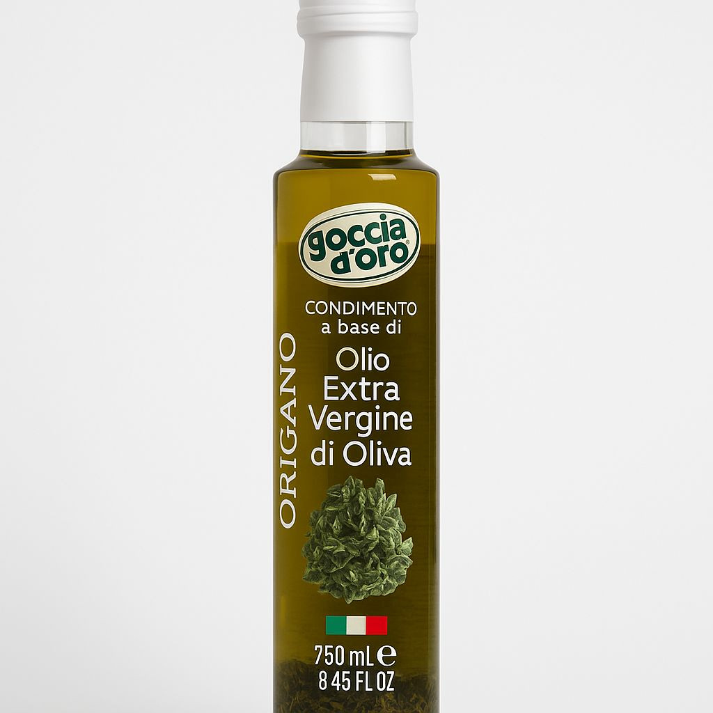 زيت زيتون بكر ممتاز بنكهة الأوريغانو - 250 مل