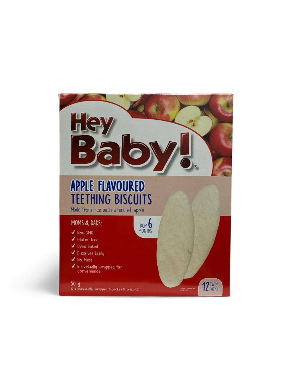 بسكويت تسنين للأطفال بنكهة التفاح -50جم