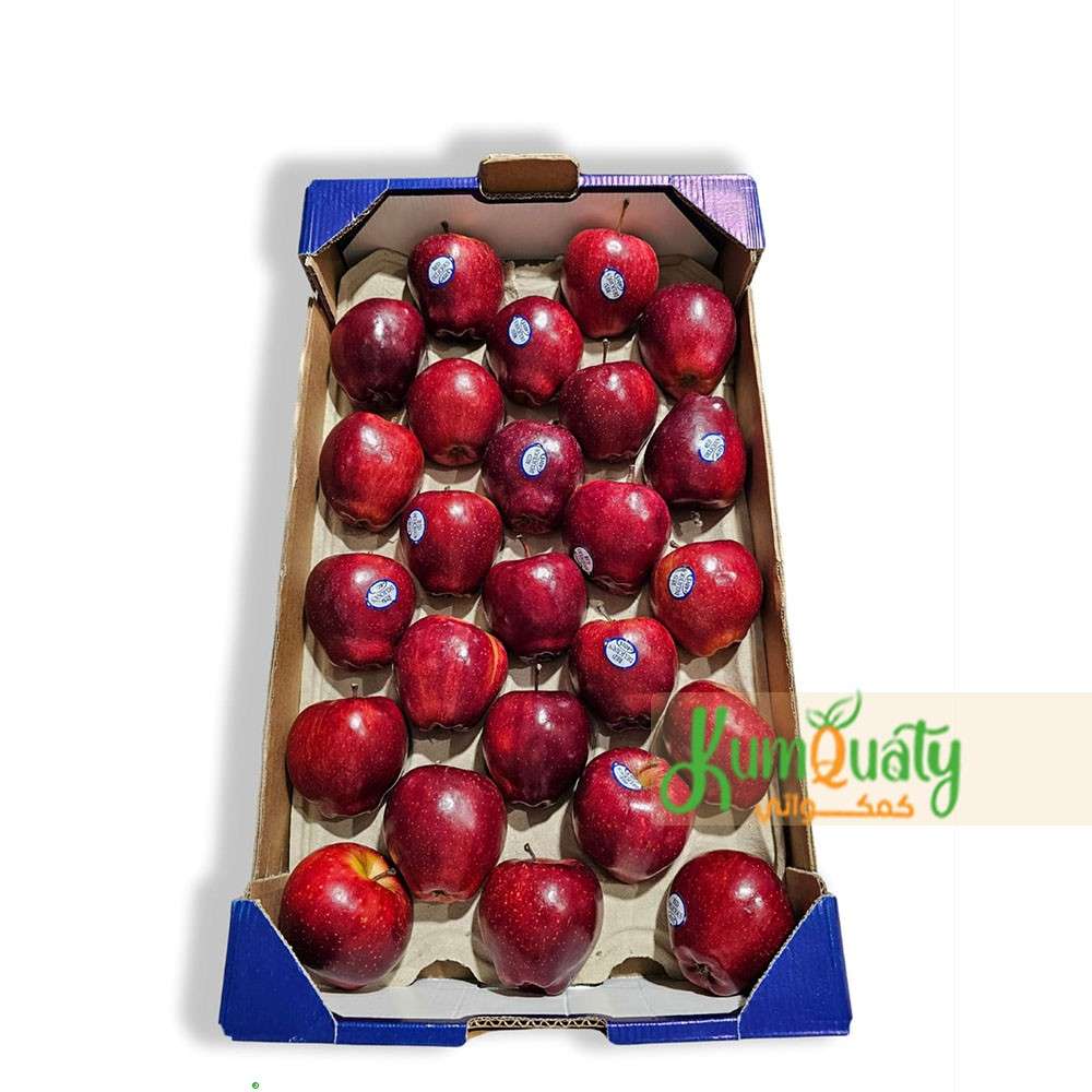تفاح احمر طبق