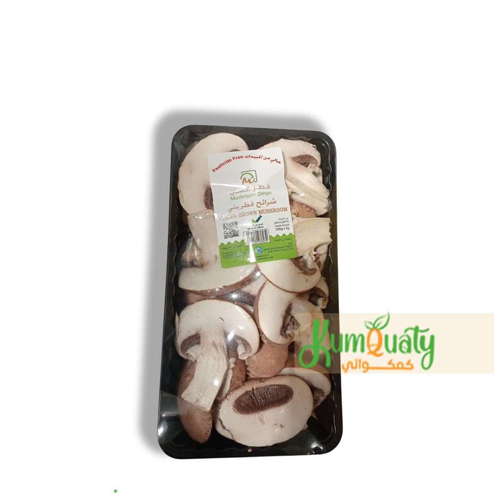 فطر بني شرائح علبة